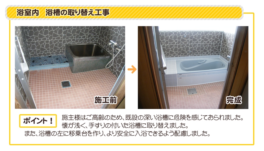 浴室の施工例1